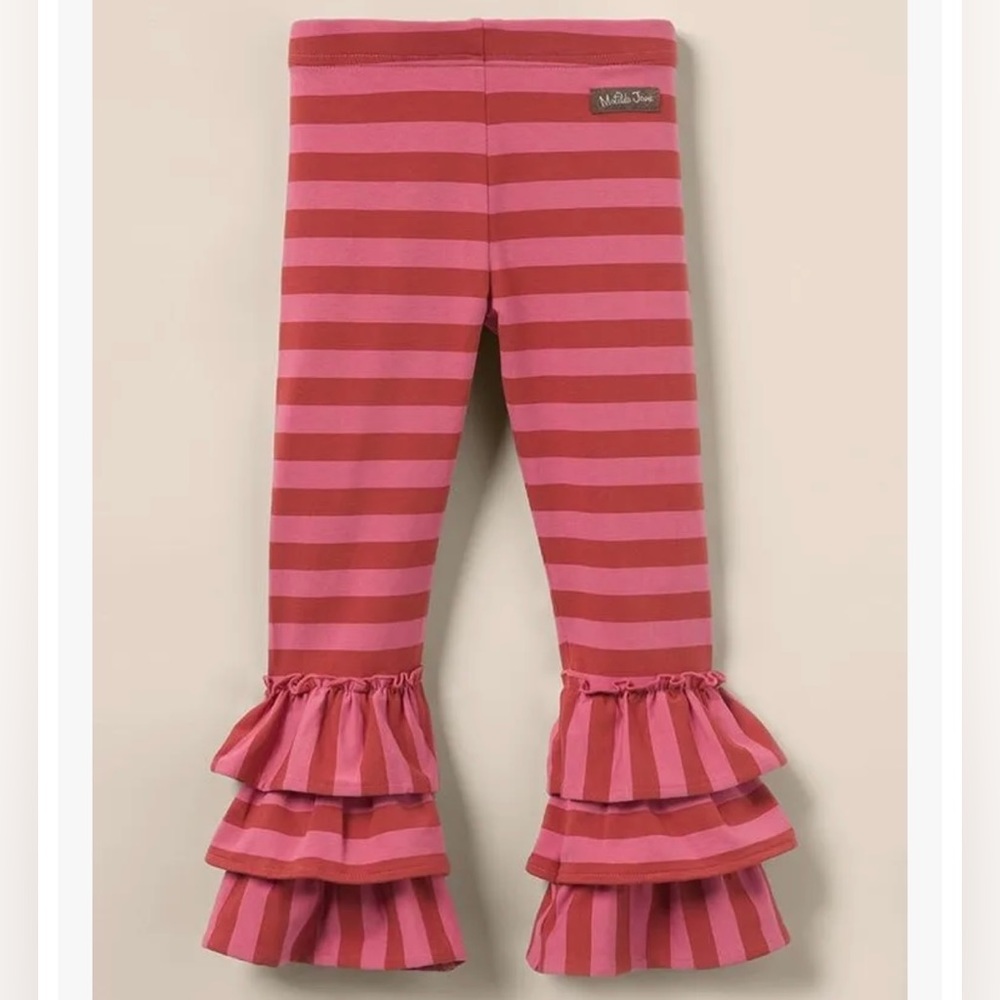 Matilda Jane Heart to Heart Earn Your Stripes Benny Pants Size 10 NWT